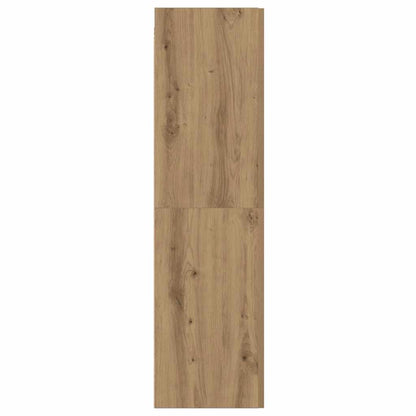 Tv-meubel 30,5x30x110 cm bewerkt hout artisanaal eikenkleur