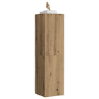 Tv-meubel 110x30,5x30 cm bewerkt hout eikenkleur
