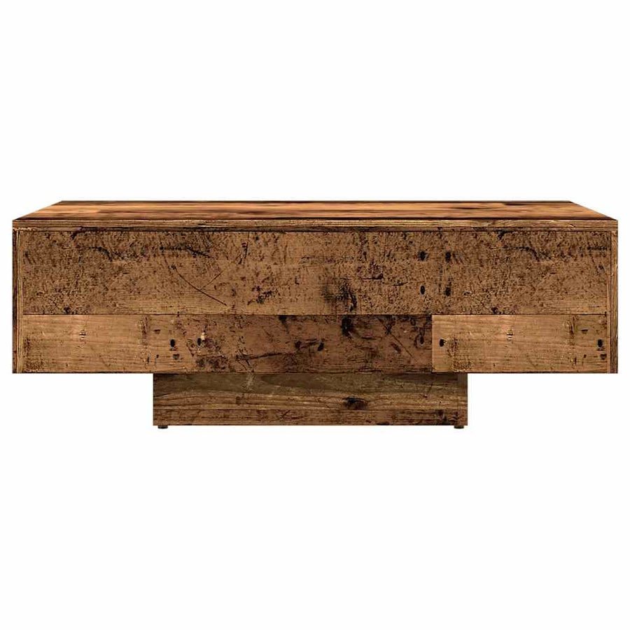 Salontafel 85x55x31 cm bewerkt hout oud houtkleurig