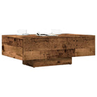 Coffee table 85x55x31 cm distressed wood antique wood finish