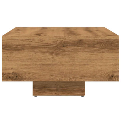 Salontafel 85x55x31 cm bewerkt hout artisanaal eikenkleurig