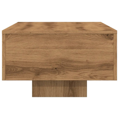 Salontafel 100x49,5x31 cm bewerkt hout artisanaal eikenkleur