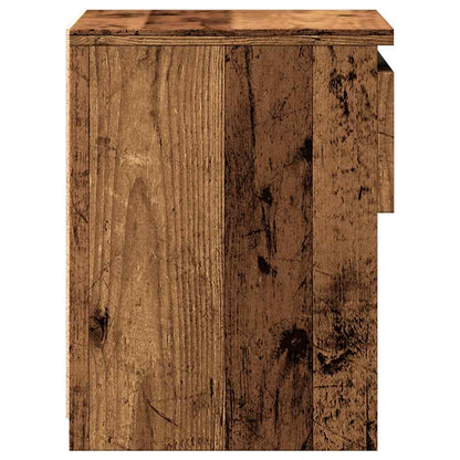 Nachtkastjes 2 st 40x30x39 cm bewerkt hout oud houtkleurig