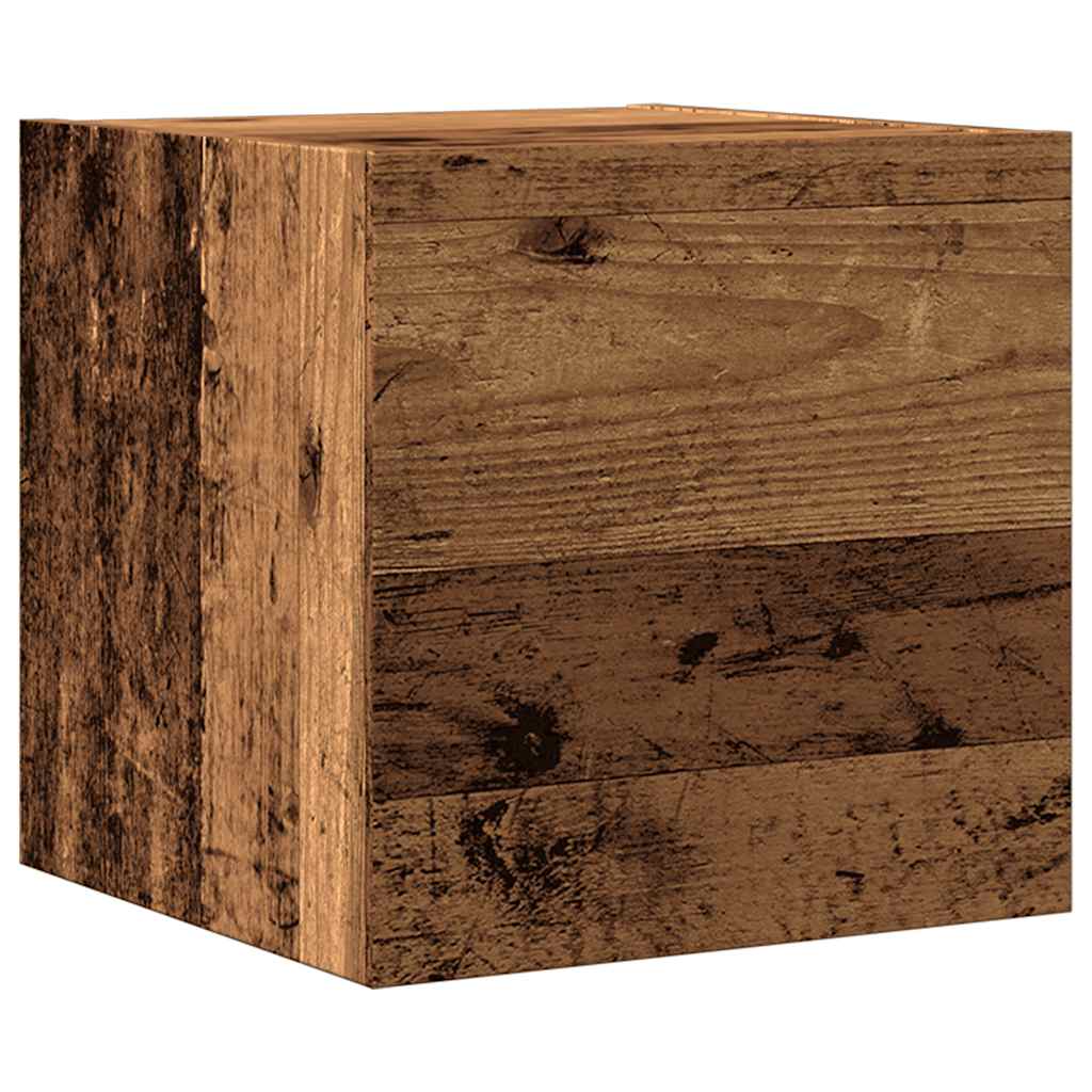 Tv-wandmeubel 30,5x30x30 cm oud houtkleurig