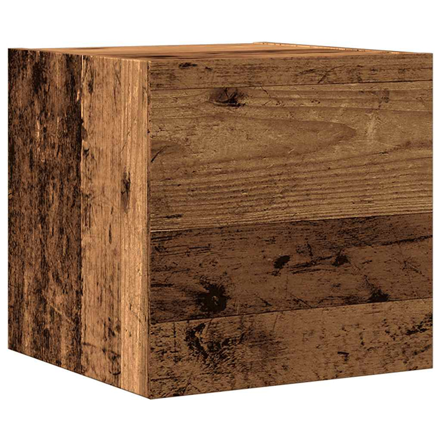 Tv-wandmeubel 30,5x30x30 cm oud houtkleurig