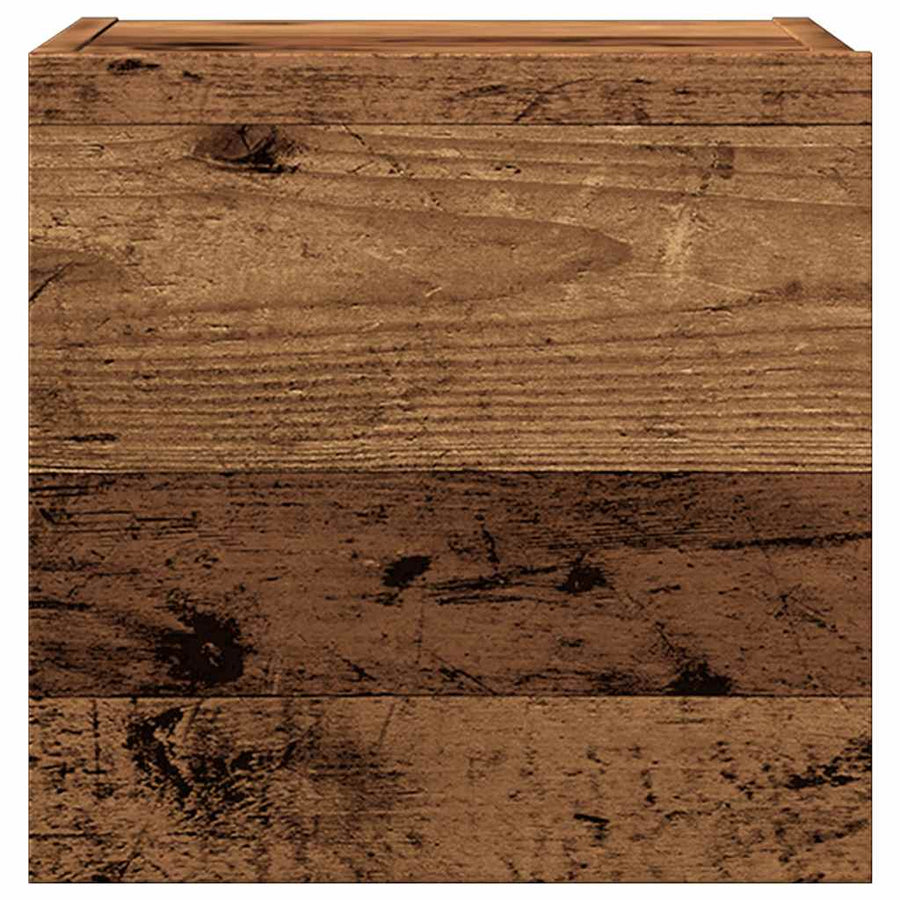 Tv-wandmeubel 30,5x30x30 cm oud houtkleurig