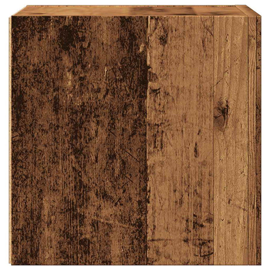 Tv-wandmeubel 30,5x30x30 cm oud houtkleurig