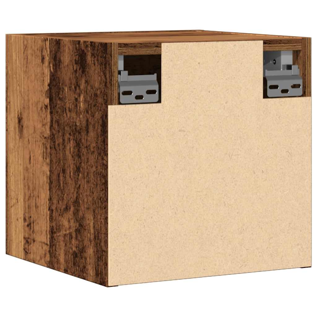 Tv-wandmeubel 30,5x30x30 cm oud houtkleurig