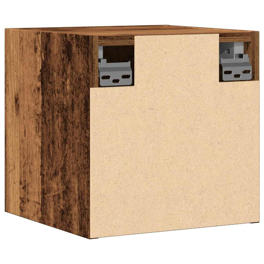 Tv-wandmeubel 30,5x30x30 cm oud houtkleurig
