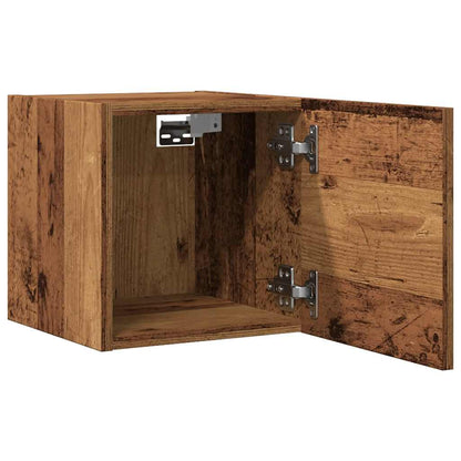 Tv-wandmeubel 30,5x30x30 cm oud houtkleurig