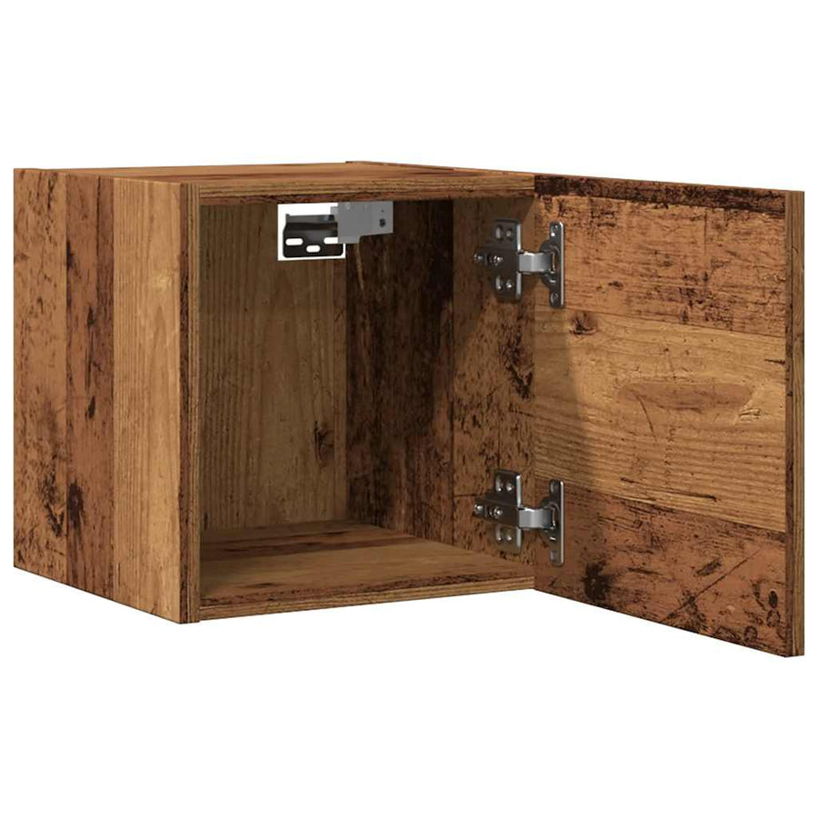 Tv-wandmeubel 30,5x30x30 cm oud houtkleurig