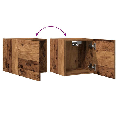 Tv-wandmeubel 30,5x30x30 cm oud houtkleurig