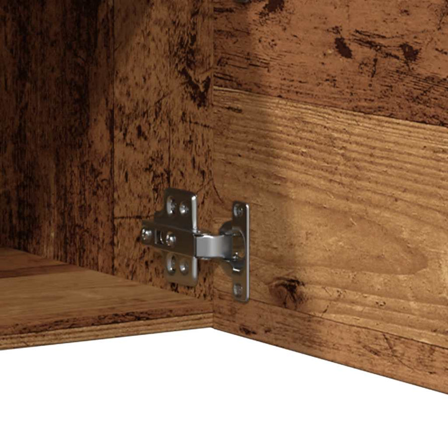 Tv-wandmeubel 30,5x30x30 cm oud houtkleurig