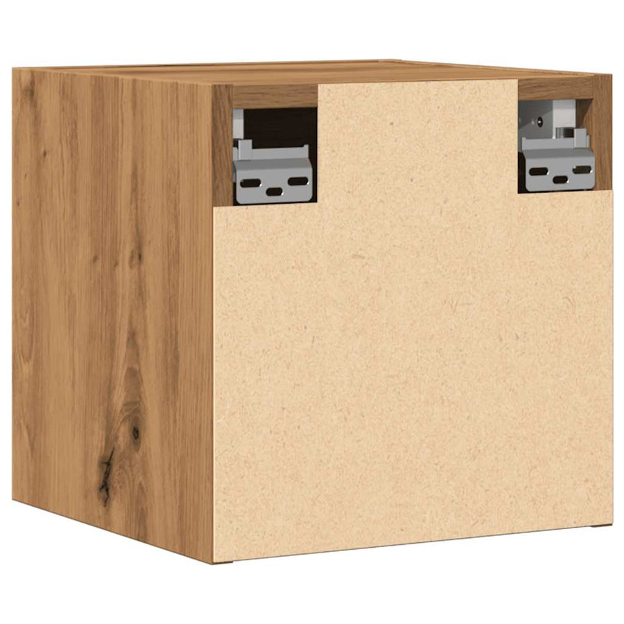 Tv-wandmeubel 30,5x30x30 cm artisanaal eikenkleurig