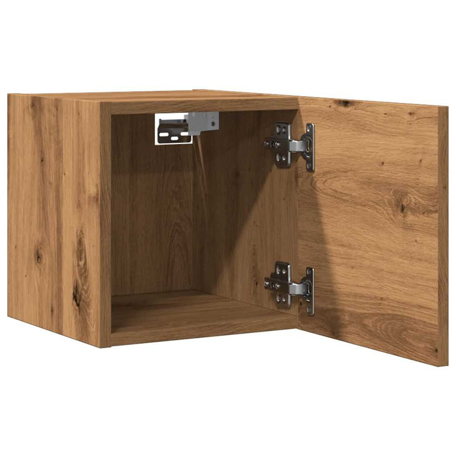 Tv-wandmeubel 30,5x30x30 cm artisanaal eikenkleurig