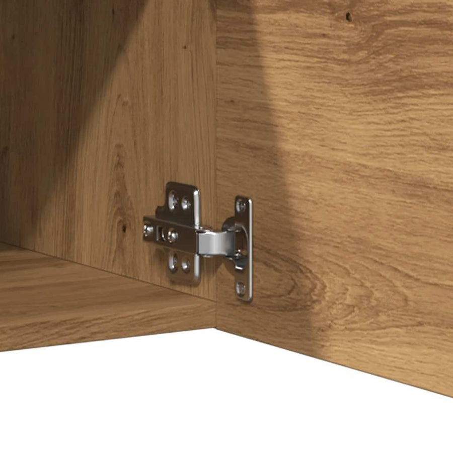 Tv-wandmeubel 30,5x30x30 cm artisanaal eikenkleurig