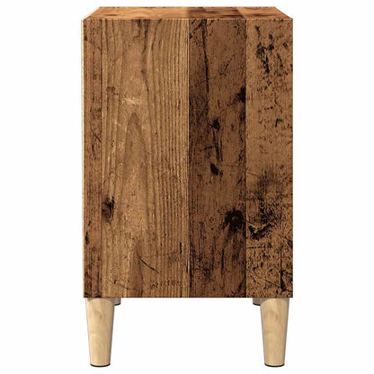 Nachtkastjes 2 st 40x30x50 cm bewerkt hout oud houtkleurig