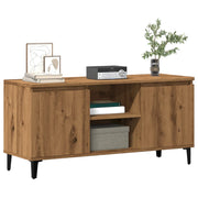Tv-meubel 102x35x50 cm bewerkt hout eikenkleur