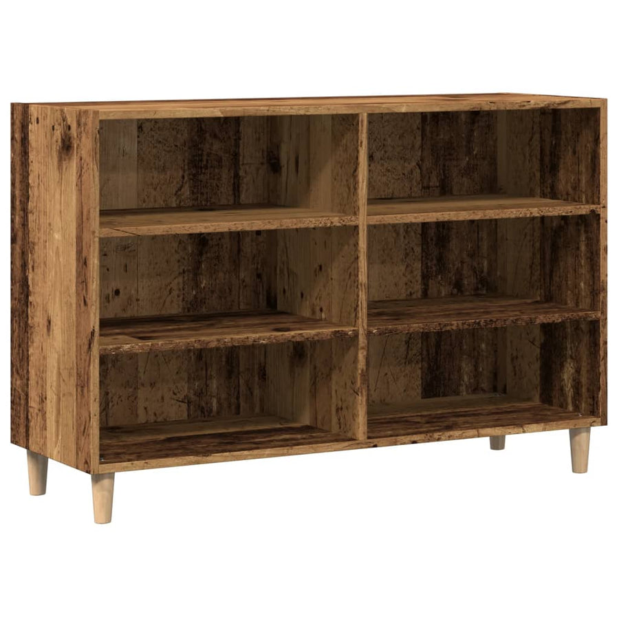 Dressoir 103,5x35x70 cm bewerkt hout oud houtkleurig