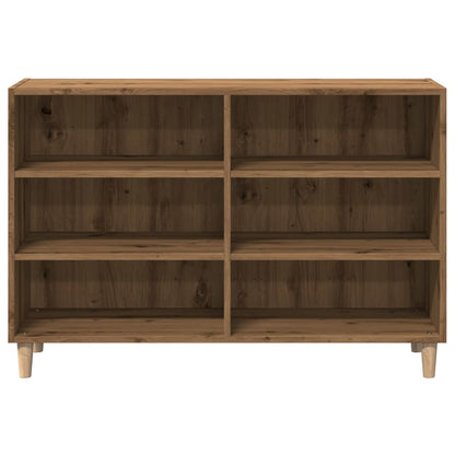 Dressoir 103,5x35x70 cm bewerkt hout artisanaal eikenkleurig