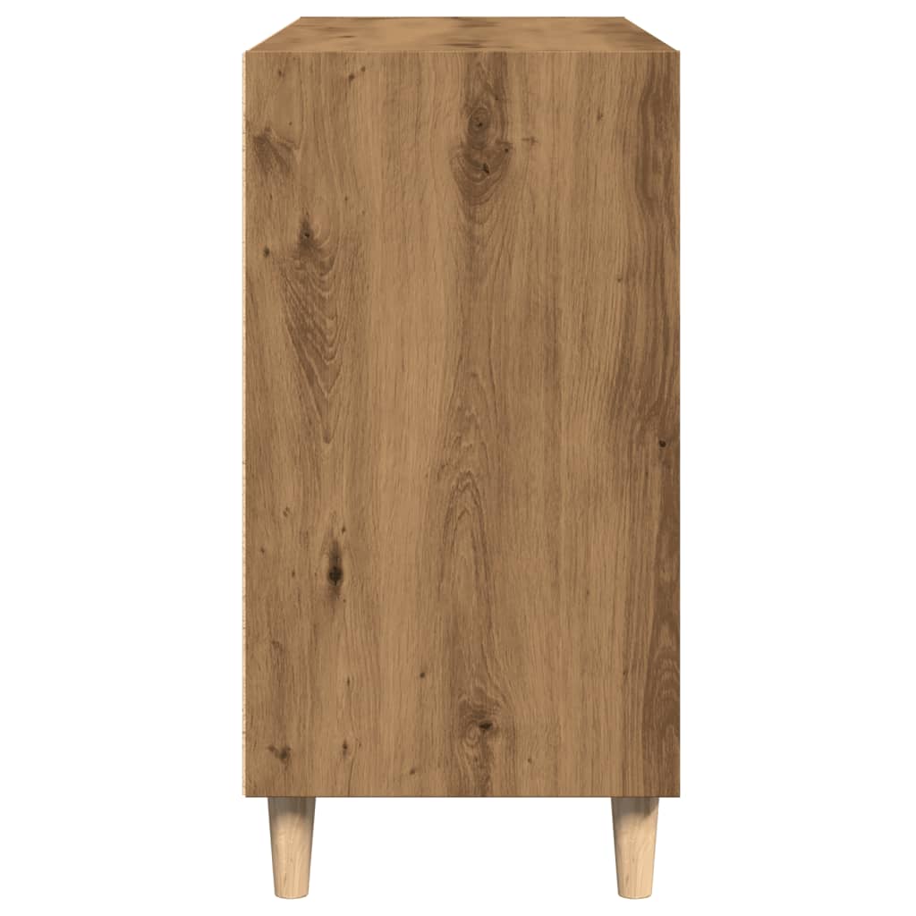 Dressoir 103,5x35x70 cm bewerkt hout artisanaal eikenkleurig