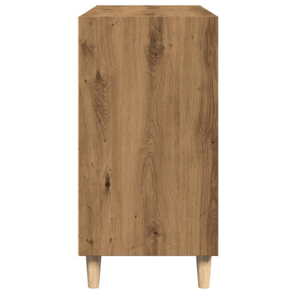 Dressoir 103,5x35x70 cm bewerkt hout artisanaal eikenkleurig