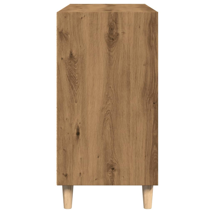 Dressoir 103,5x35x70 cm bewerkt hout artisanaal eikenkleurig