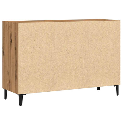 Dressoir 103,5x35x70 cm bewerkt hout artisanaal eikenkleurig