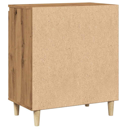 Dressoir 60x35x70 cm bewerkt hout artisanaal eikenkleur