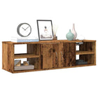 Wall cabinet 101x30x29 cm treated old wood colored