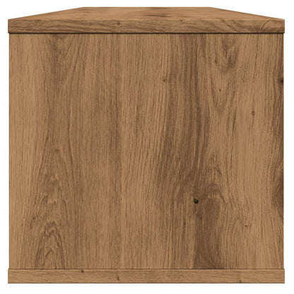 Wandkast 102x30x29 cm bewerkt hout artisanaal eikenkleurig