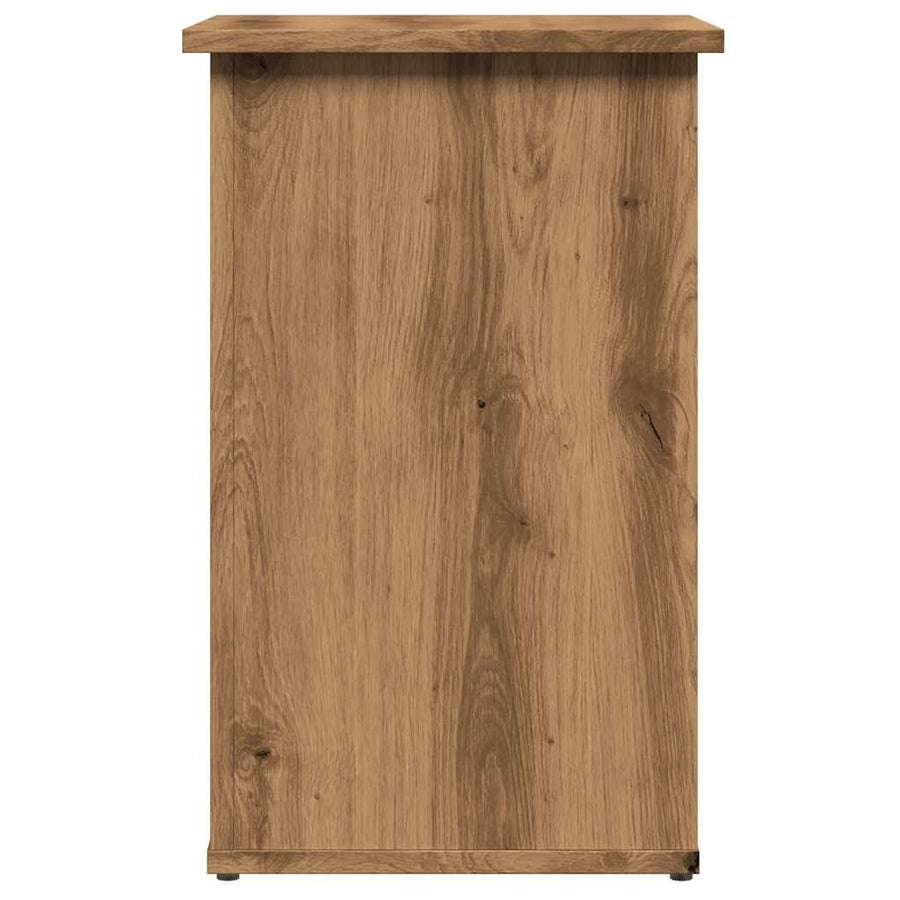 Dressoir 35x35x55 cm bewerkt hout artisanaal eikenkleur