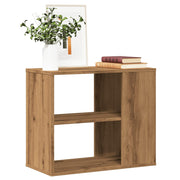 Sideboard 60x30x50 cm carved wood artisanal oak finish