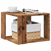 Salontafel 40x40x30 cm bewerkt hout