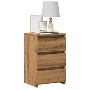 Nachtkastjes 2 st 40x35x62,5 cm bewerkt hout eiken