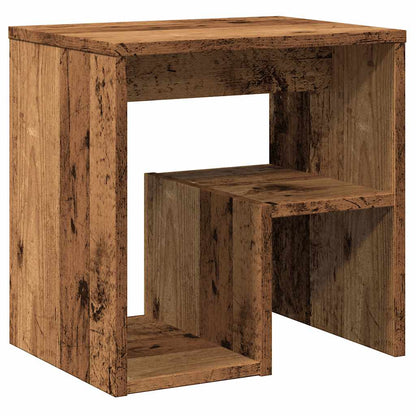 Nachtkastjes 2 st 40x30x40 cm bewerkt hout oud houtkleurig