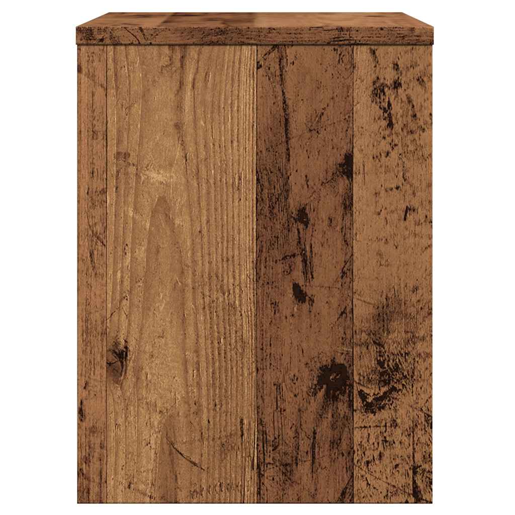 Nachtkastjes 2 st 40x30x40 cm bewerkt hout oud houtkleurig