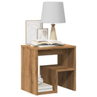 Nachtkastje 40x30x40 cm bewerkt hout eikenkleurig