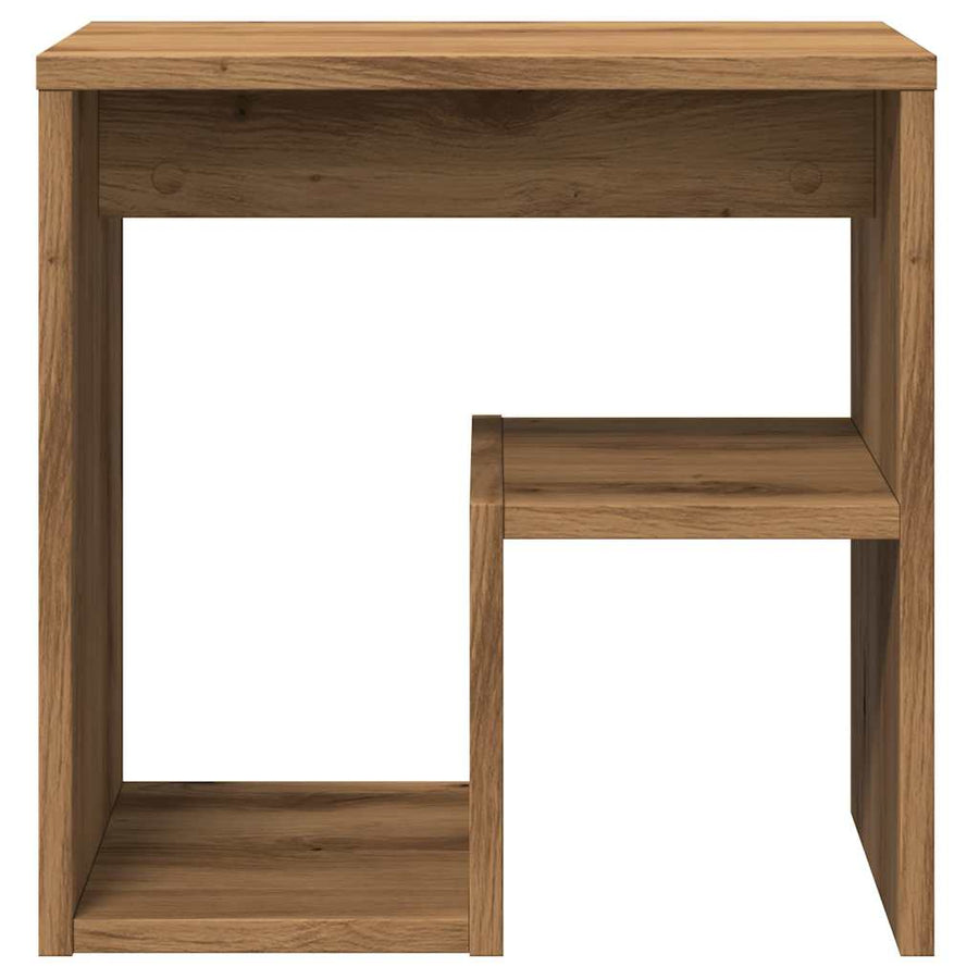 Nachtkastjes 2 st 40x30x40 cm bewerkt hout artisanaal eiken