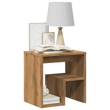 Nachtkastjes 2 st 40x30x40 cm bewerkt hout artisanaal eiken