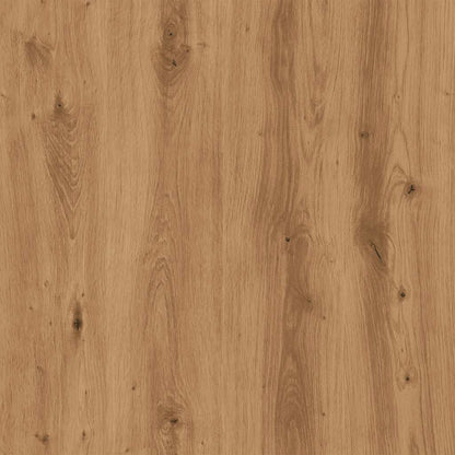 Bijzettafel 59x36x38 cm bewerkt hout artisanaal eikenkleurig