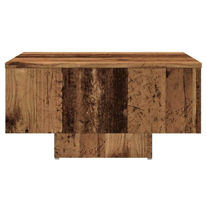 Salontafel 60x60x31,5 cm bewerkt hout oud houtkleurig