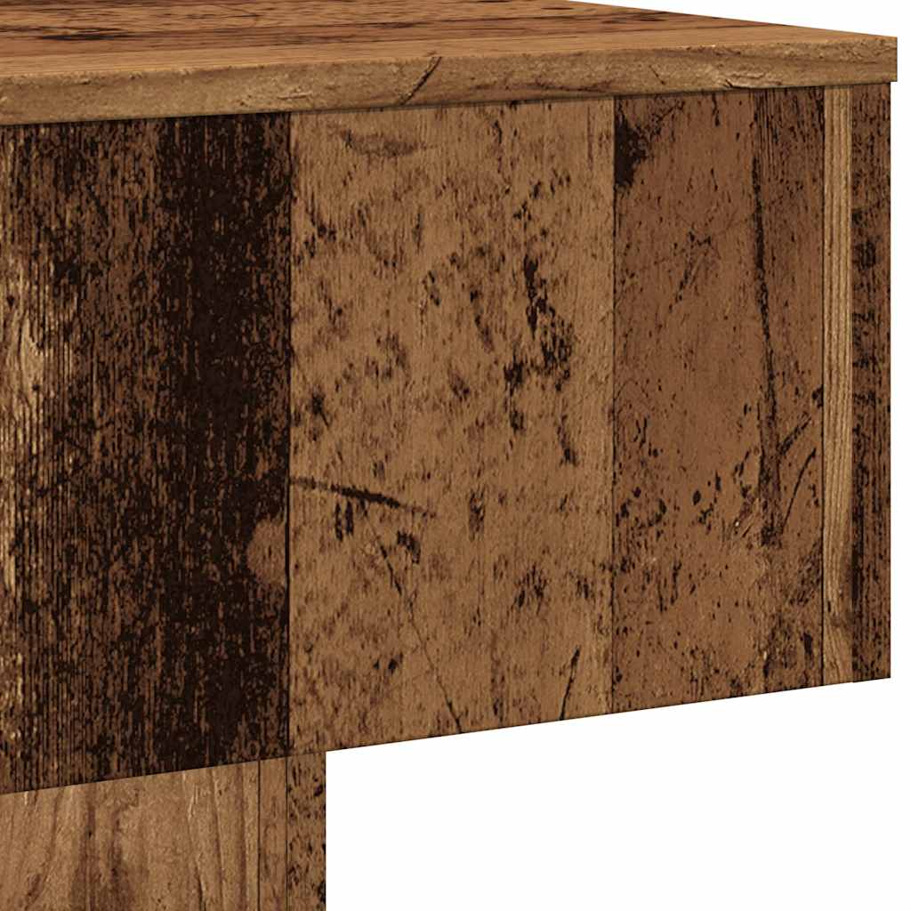 Salontafel 60x60x31,5 cm bewerkt hout oud houtkleurig