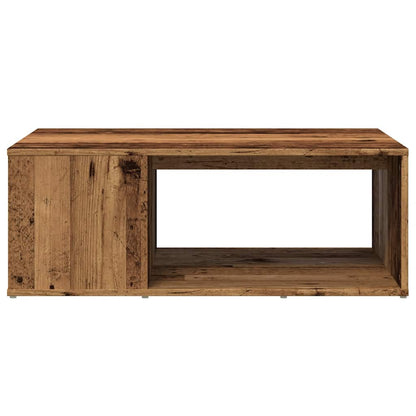 Salontafel 90x67x33 cm bewerkt hout oud houtkleurig