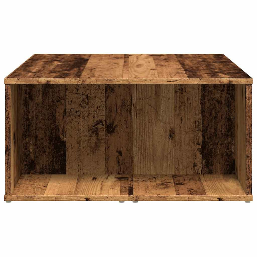 Salontafel 90x67x33 cm bewerkt hout oud houtkleurig