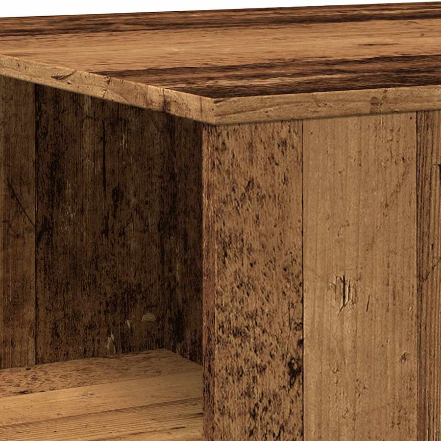 Salontafel 90x67x33 cm bewerkt hout oud houtkleurig