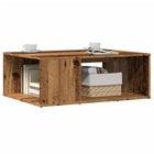 Salontafel 90x67x33 cm bewerkt hout