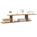 Tv-wandschap 125x18x23 cm bewerkt hout artisanaal eikenkleurig