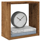 Wandschappen kubus 4 st 30x15x30 cm bewerkt hout oud houtkleurig