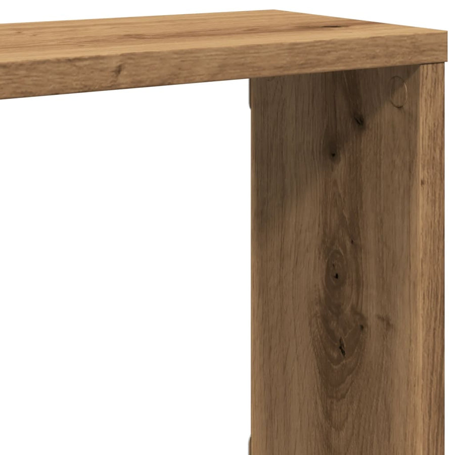 Wandschappen kubus 2st 100x15x30cm bewerkt hout artisanaaleiken